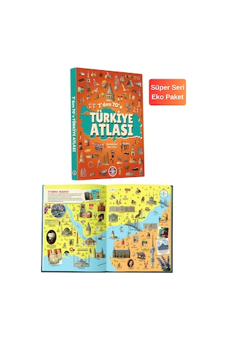 Çocuk Akademi Atlas Serisi - 7'den 70'e Türkiye Atlası - Hayvan Atlası