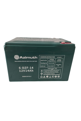 Azimuth 12v 14 Ah Elektirkli Bisiklet Jel Akü 4 Lü Set