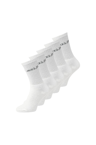 Jack & jones Erkek 5'li Çorap Paketi - Regen - 12266536 White