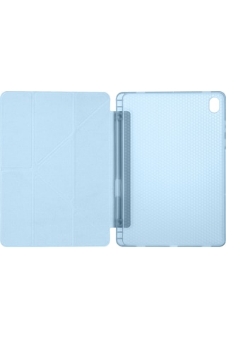 Samsung Galaxy Uyumlu Tab S11 Kılıf Tri Folding Kalem Bölmeli Standlı Kılıf Arka Kapak