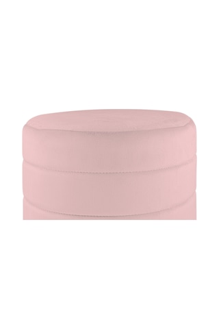 Lungo Roller Silver Kaplama Luxery Puf-pembe Babyface Kumaş Pofuduk Oturma Pufu&makyaj Pufu&bench