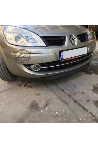 Renault Scenic 2 2003-2009 Uyumlu H Lip Esnek Ön Lip 2 Parça Karlık Ön Ek Tampon Altı Dill