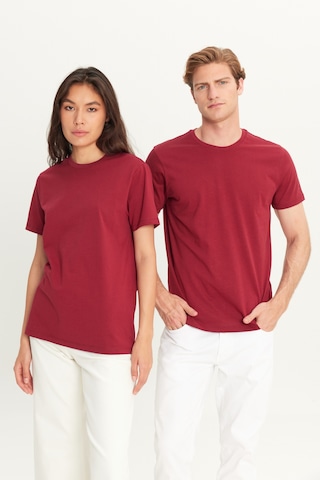 AC&Co / Altınyıldız Classics 4A4800000001BRDXS Slim Fit Bisiklet Yaka Kısa Kol Pamuklu Erkek Tişört Bordo