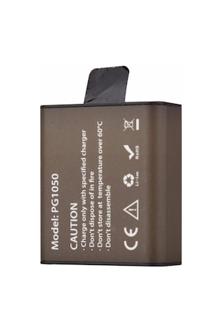 Pg1050 Batarya Eken H9 H9r W9 Aksiyon Kamera Pili 1050 Mah 3.885wh Kahve