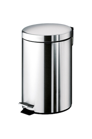 Çöp Kovası, Pedallı, Soft, 3lt - Parlak Paslanmaz Çelik Parlak Paslanmaz Çelik