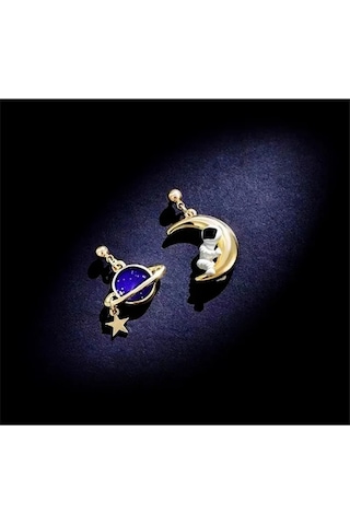 Girift Vintage Su Damlası Sallantılı Küpe Gold