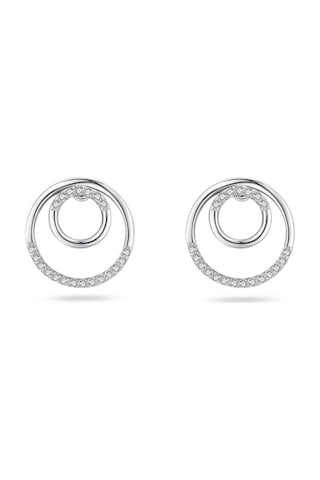 Brezza Lusso Jewelry Timeless Series Işıltılı Zarafet Halka Gümüş Kadın Küpe Seti Gümüş