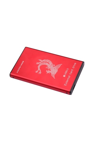 Addwıngs 2.5'' Taşınabilir 160gb Harici Sabit Disk Mobil Usb3.0 Hdd Yüksek Güvenlik/otomatik Kopyalama/masaüstü Dizüstü Bilgisayarla Uyumlu, Kırmızı