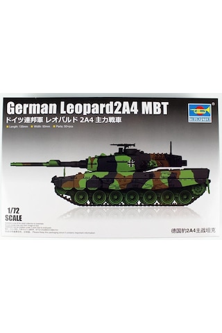 Trumpeter 07190 1/72 Ölçek, Alman Leopard 2a4 Ana Muharebe Tankı, Plastik Model Kiti-55674