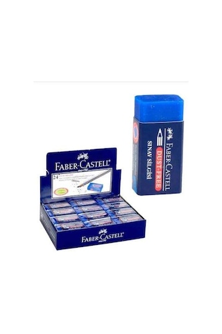 Faber Castell Sınav Silgisi Dust-Free Mavi 3 Adet N11.5300