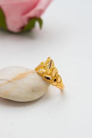 Latif Kuyumculuk 22 Ayar Altın Kalemli Yaprak Kadın Yüzük Lkyzk1538