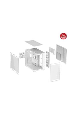 Asus A32 Plus Panoramık Gamıng Mıd-tower Pc Kasası Beyaz