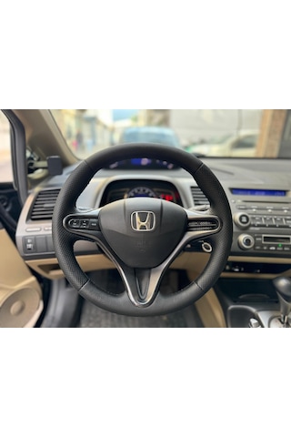 Honda Civic Fd6 Araca Özel Direksiyon Kılıfı Nokta Düz