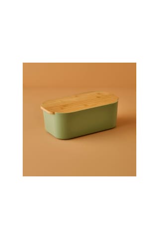 Bella Maison Breed 2in1 Kesme Tahtalı Ekmek Kutusu Yeşil 33x18,5x12 Cm Yeşil