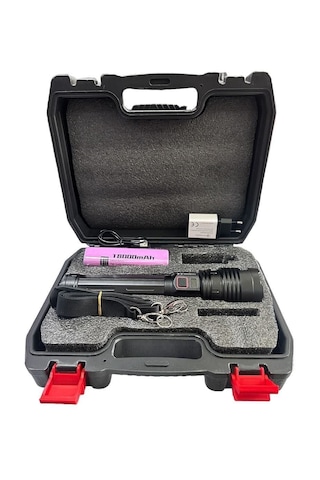 Powerdex Pd-12500 50w Zoomlu Profesyonel El Feneri Siyah