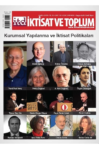İktisat Ve Toplum Dergisi 110. Sayı İktisat Ve Toplum Dergisi 110. Sayı