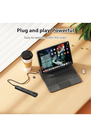 Maiyame Çok Yönlü Mikrofon, 3.5mm/usb Bağlantı, 300cm Ses Alma, 110db Maks Spl, Çinko Alaşım, Tripod Dahil