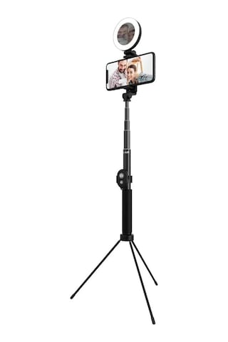 Telefon Standlı Bluetooth Kumandalı Ayarlanabilir Uzunluk 120cm Photo Video Selfie Çekim Tripodu Standart