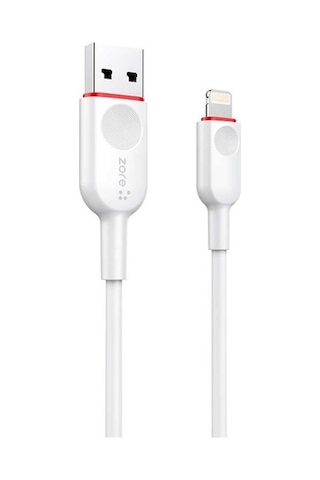 Zore Zcl-02 Lightning Usb Kablo-Beyaz-Beyaz