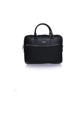 Fossil 2038 Vegan Deri Laptop Çantası Evrak Çantası Unisex Şık Tasarım Siyah