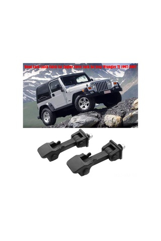 Ximistore9 Jeep Wrangler Tj 1997-2007 Motor Kaput Kilidi - Siyah Kauçuk Kilit Seti