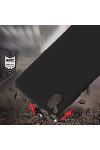 Tcl L7 Kılıf Zore Biye Silikon Mor