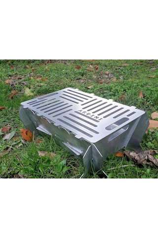 Lazer Mangal Portatif Pratik Katlanabilir 41x25 Cm Çok Renkli