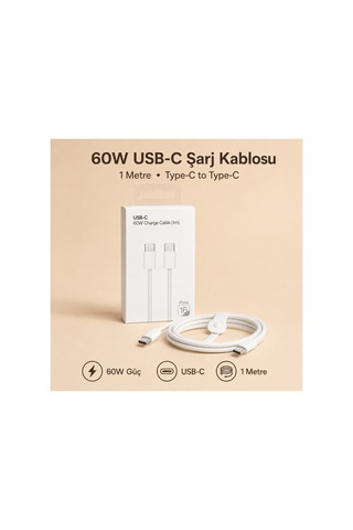 İphone 15 16 17 Pro Pro Max Uyumlu Şarj Kablosu 60w Type-c To Type-c Hızlı Şarj Kablosu