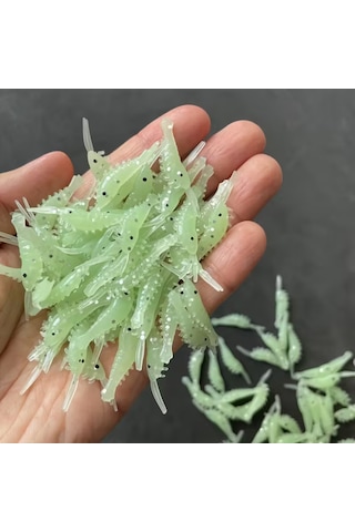 Tunalar Tarım 10 X 3,5 Cm Parlayan Karides Suni Yem Olta Yemi