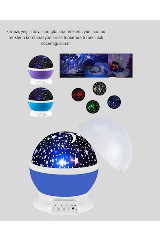 Led Gece Lambası 6 Renk Seçenekli Yumuşak Işıklı Uyku Yardımcı Lamba Renkli