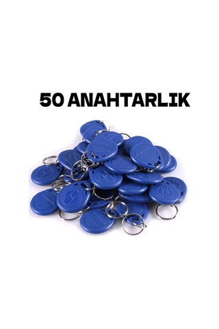Rfıd Şifreli Kapı Kilidi - 50 Adet Göstergeç Anahtarlık
