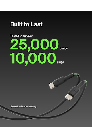 Belkin Boost Charge 60w Usb-c - Usb-c Kablosu 1m, Siyah 100 Cm