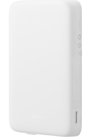 Benks MP07 İnce Tasarımlı Magsafe Powerbank 10000mAh 15W iPhone 12-13-14 Serisi Beyaz
