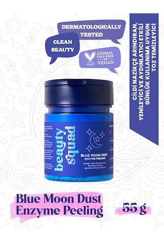 Cosmed Beauty Squad Blue Moon Dust Enzyme Peeling - Azelaik Asit ve Mandelik Asit İçeren Enzim Peeling Toz Temizleyici 55 g