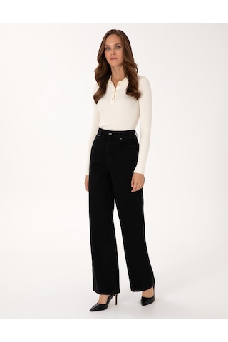 Pierre Cardin Kadın Siyah Pantolon Jean 50318043-vr046 Siyah