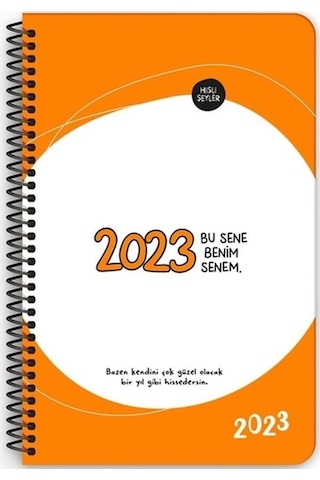 2023 13x19.5 Haftalık Ajanda 2 Li Set Sarı-mavi