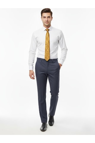 Presto Erkek Slim Fit Armürlü Pantolon Lacivert 3181-200 Lacivert