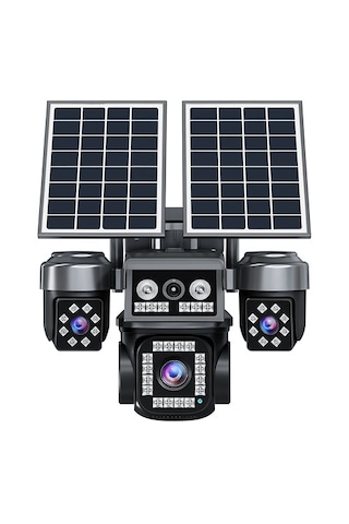 Balandı Pro-8420gıp 8mp 4 Kameralı E-sim 4g Solar Smart Kamera Çift Güneş Panelli Hieasy Yazılım