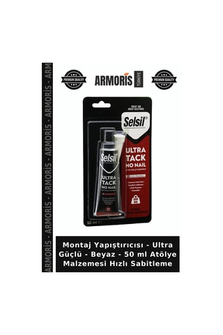 Montaj Yapıştırıcısı - Ultra Güçlü - Beyaz - 50 Ml Atölye Malzemesi Hızlı Sabitleme