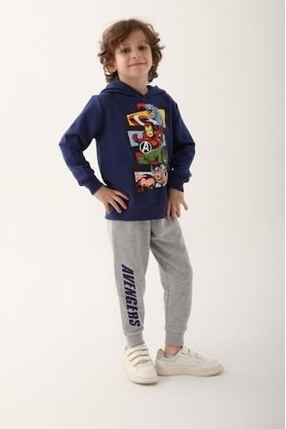 Yasin Tekstil Avengers Erkek Çocuk Eşofman Takımı Parlament Parlement Mavisi