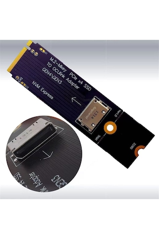 Xurunkeji M.2 M-key Pcıe X4 Ssd'den U.2 Oculink Sff-8612 Adaptörü Gen4/gen3 2,5 İnç Nvme U.2 Sff 8639 Ssd Pcı-e Ngff Yükseltici Kart İçin
