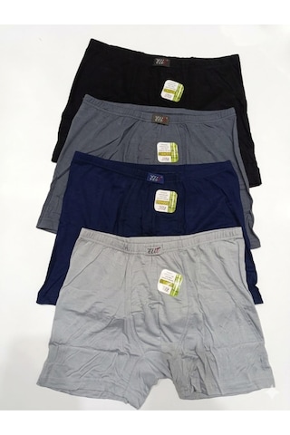 Tutku Elit 1254 Erkek Elastan Bambu Boxer 6 Adet Çok Renkli