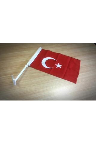 Elpaş 6 Adet Araç Oto Araba Camı Konvoy Bayrak Direği - 30X45 Cm