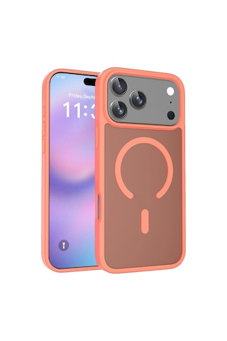 Joko İphone 17 Pro Kılıf Jota Seri Magsafe Kapak Turuncu