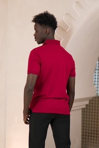 Paul Martin Örme Polo Yaka Regular Fit Pamuklu Ve Likralı T-shirt Bordo