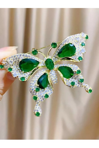 Bijoubijou Broş Takı Kelebek 250533543 Altın Rengi