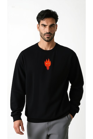 Ogc Ateş V Su Kombin Sweatshirt Siyah