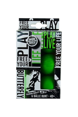 Butterfly 85215 Free Your Style 6'lı Antrenman Topu Yeşil