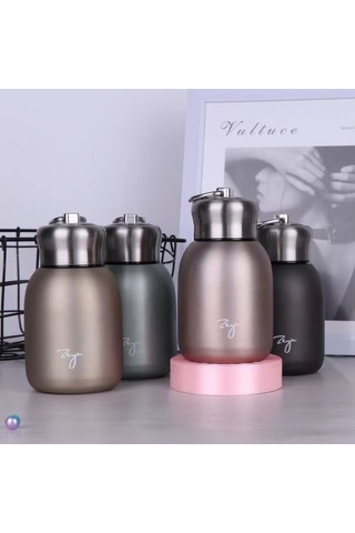 Geeroyoo Alman Paslanmaz Çelik Termos: Hafif, Taşınabilir, Dayanıklı, Kamp Ve Seyahat İçin İdeal, Gül Altını Rengi, 300 Ml Altın