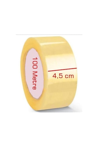 12 Adet 45x100 Metre Akrilik Koli Bandı Kopmayan Güçlü Koli Bandı Diğer